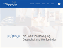 Tablet Screenshot of orthopedie-schmidt.de